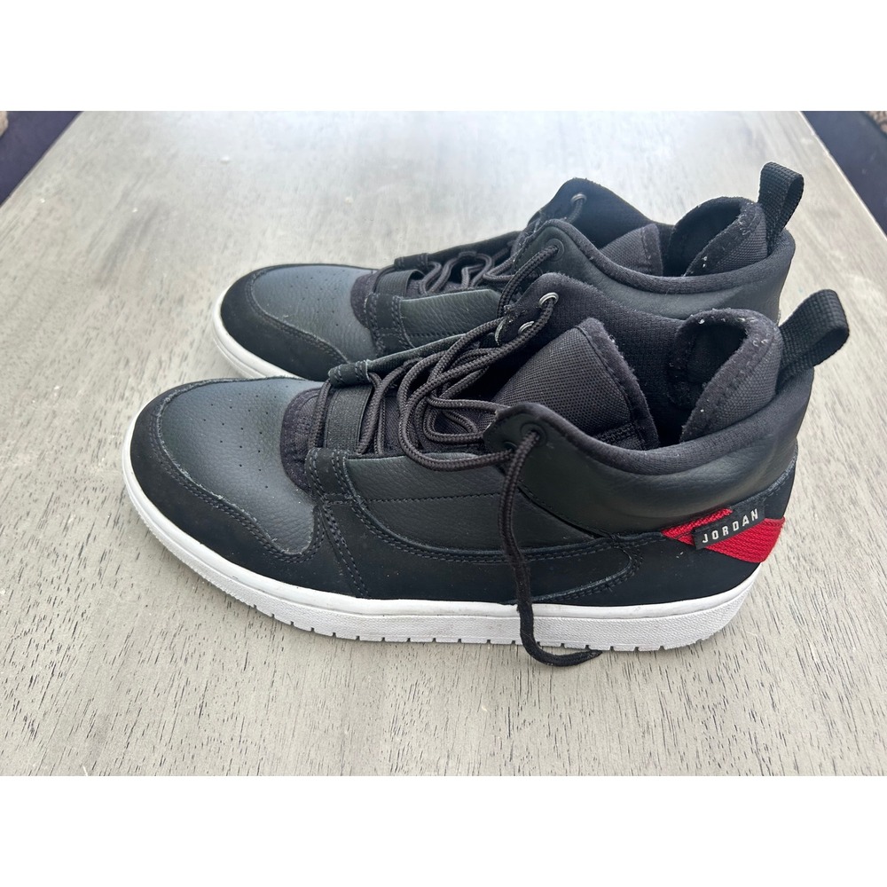 Jordan Access Black Gym Red White Mid Top Sneakers AO1331-016 Mens 6.5Y Women 8
